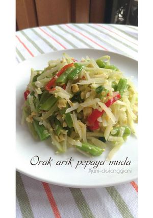 Foto resep Orak arik pepaya muda