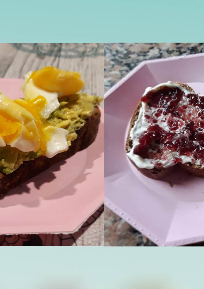 Una foto de Tostadas saludables para desayuno o merienda