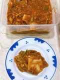 Fresh kimchi. Kimchi tanpa fermentasi배추겉절이 Baechu-geotcheori (Versi simple) ala YG Kitchen Vegan