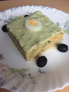 Una foto de Ensaladilla de verdura 🌽Con mayonesa de aguacate 🥑