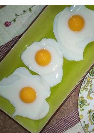 عکسی از دستور ژله تخم مرغی