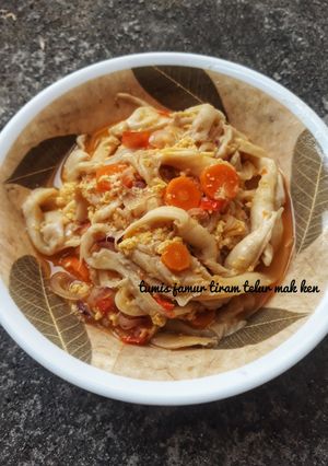 Foto resep Tumis jamur tiram telur