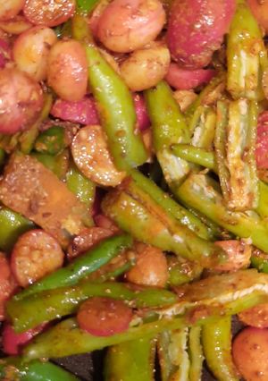 A picture of Karonda and green chilli Instant pickle.