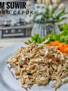 Foto resep Ayam Suwir Bumbu Gepuk (empal tanpa goreng)