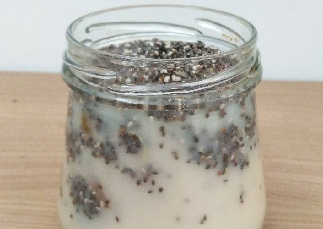 Overnight chia seed orange yakult