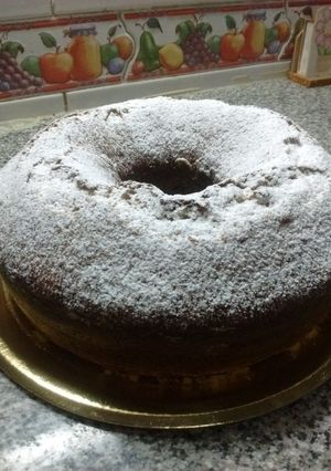 Una foto de Budín de bananas con nueces