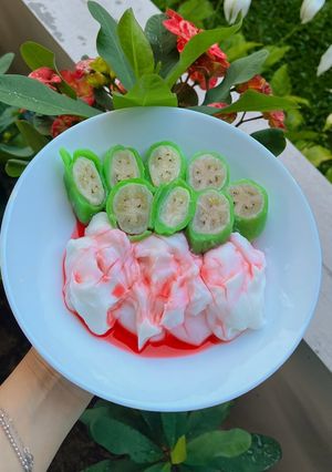 Foto resep Es pisang ijo