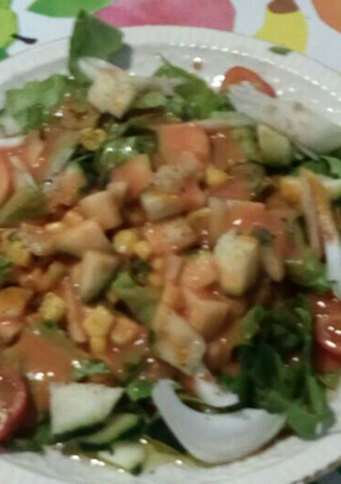 Una foto de Ensalada gazpacha