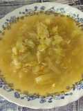 Sopa de puerro y berza o col