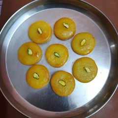 Sooji sweet(juicy and spongy) A picture of Sooji sweet(juicy and spongy).