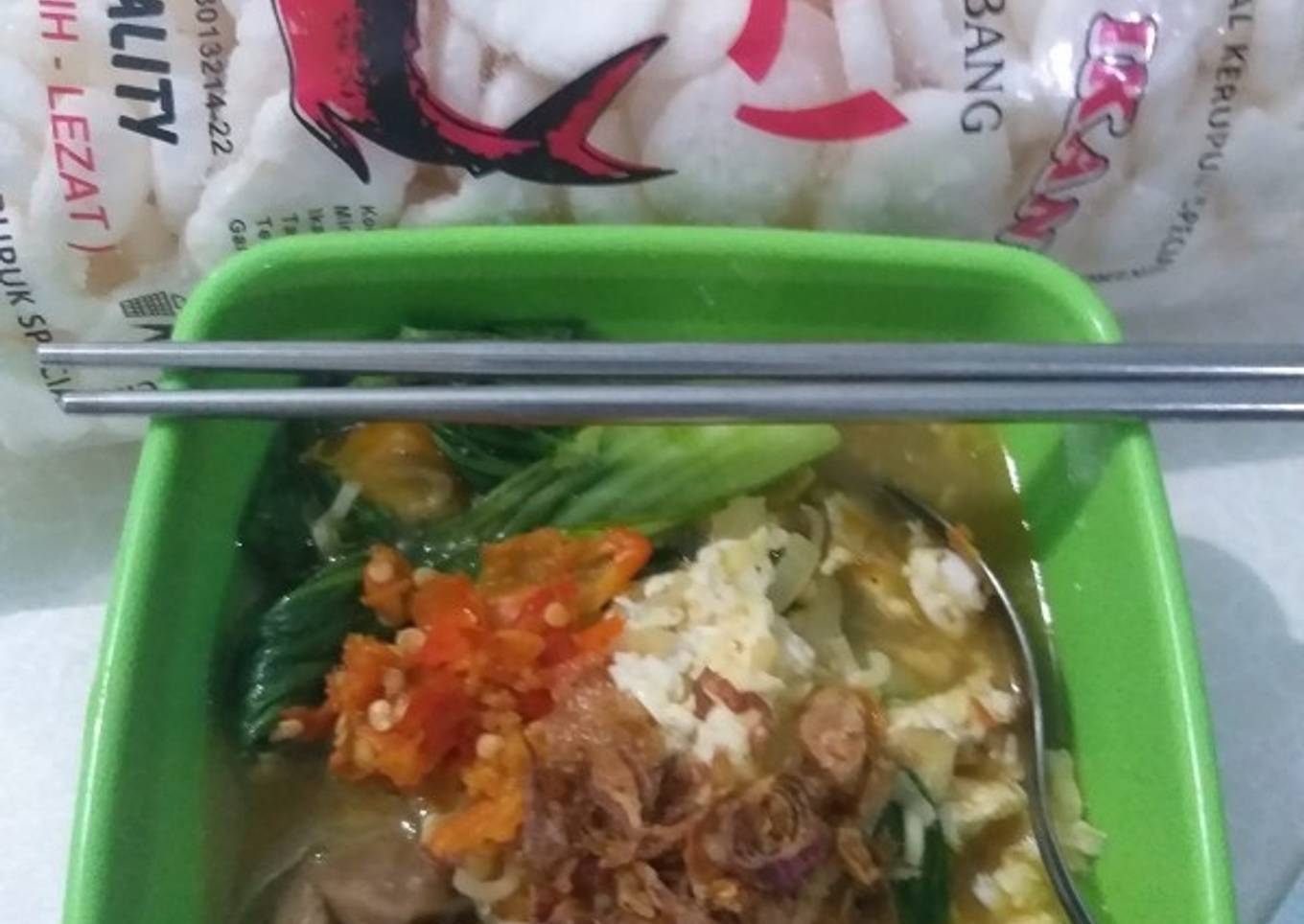 7. Indomie pedas seleraku