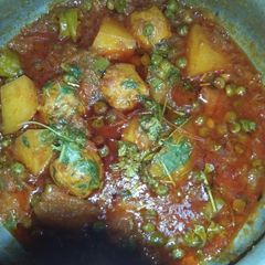3 spice kofta salan A picture of 3 spice kofta salan.