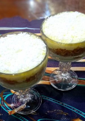 صورة لوصفة كاسات الكنافة بالكاسترد
