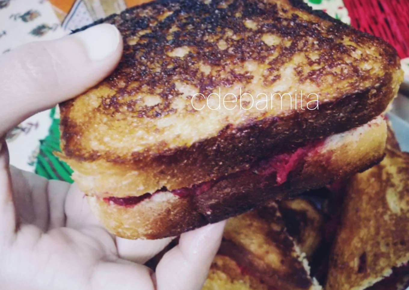 Beetroot and Mango ginger Sandwich