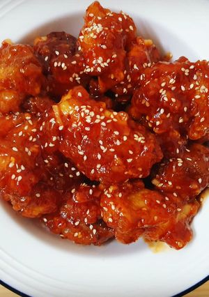 Hình của món Gà sốt BBQ.