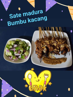 Foto resep Sate Madura bumbu kacang