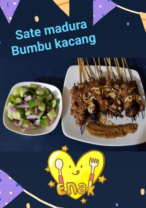 Foto resep Sate Madura bumbu kacang