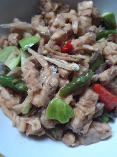 Foto resep Oseng Teri Tempe