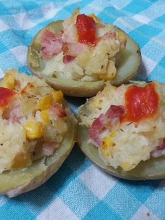Una foto de Patatas rellenas de beicon