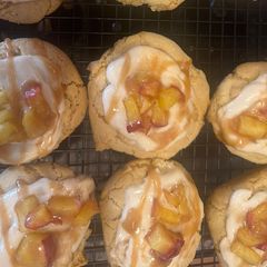 Caramel apple cookies A picture of Caramel apple cookies.