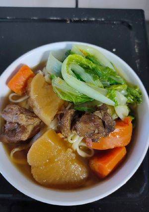 簡易牛肉麵 的食譜成品照片
