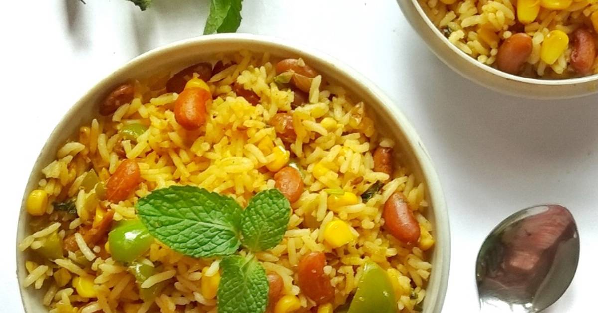 Rajma and corn fried rice Recipe by Deepika Shet Cookpad