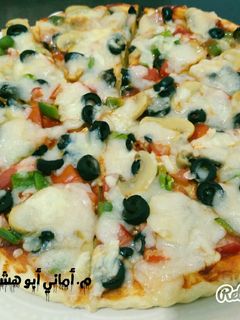 صورة لوصفة بيتزا 🍕