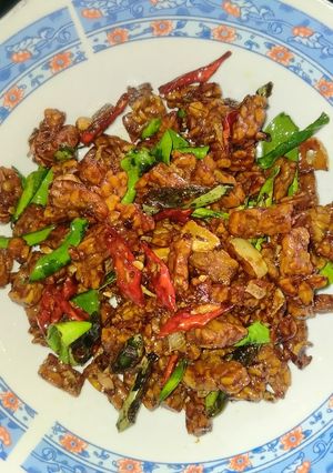 Foto resep Orek Tempe Daun Jeruk Goreng Kering