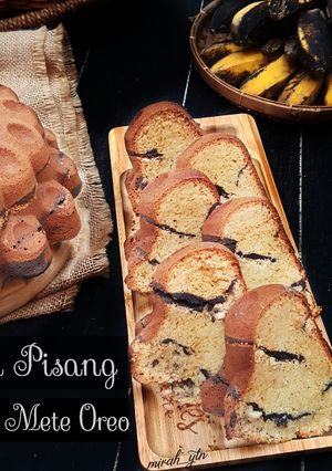 Foto resep Bolu Pisang Lapis Kacang Mete Oreo