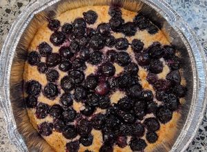 Foto principal de Avena horneada con arándanos en Airfryer
