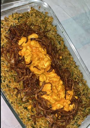 صورة لوصفة اورزو بالدجاج 😋