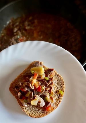 Una foto de Tapas “Mollejas picante con cerveza”