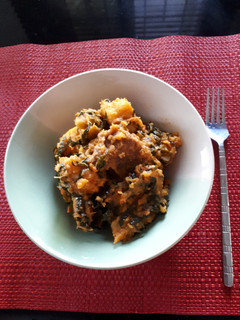 A picture of A lazy girl's guide to Yam Pottage.