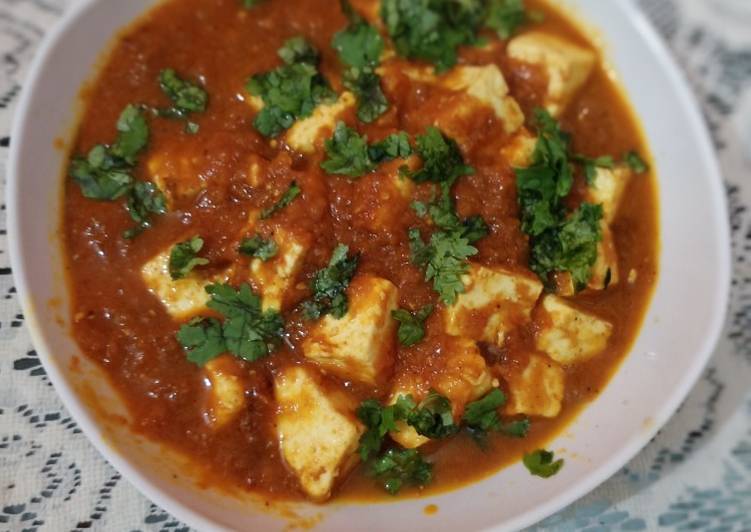 Homemade Paneer Curry