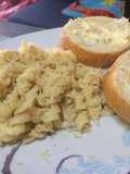 Fusilli (pasta tornillo) con atún