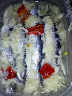 Una foto de Boquerones picantes a la Canaria