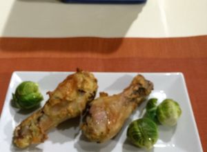 Una foto de Muslos de pollo fritos en el horno