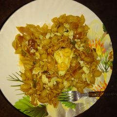 A picture of Prawn egg pasta.