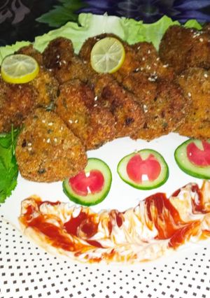 A picture of Crunchy vegetable nuggets.