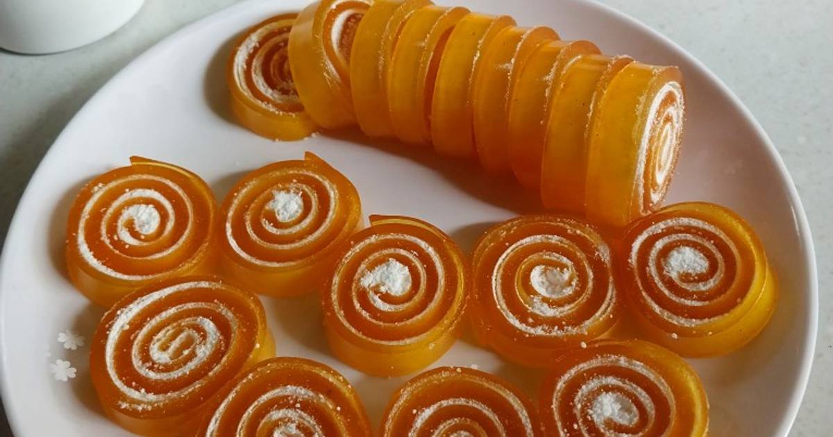 Resep Orange Jelly Roll oleh Dapur Banana Cookpad