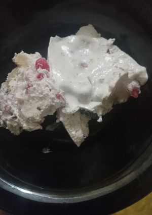 A picture of Desert with hung curd 🍧🍧🍧.
