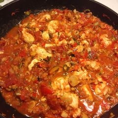 A picture of Ayam rica-rica (madonese spicy chicken).