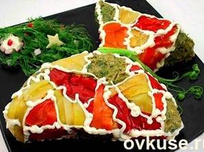 Салат "мешочек с подарками"