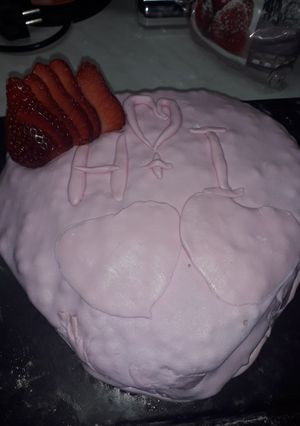 Φωτογραφία της συνταγής Η τούρτα του έρωτα 😋🌹🌹🌹