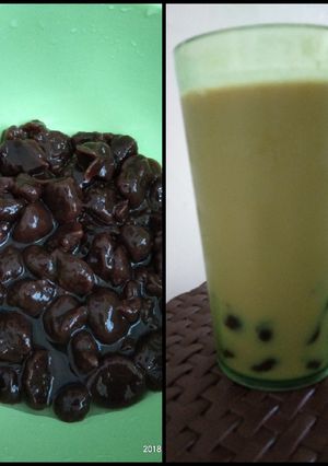 Foto resep Vanilla latte pearl bubble (boba)
