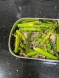 Tumis Asparagus Daging Sapi