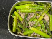 Gambar tumis daging asparagus