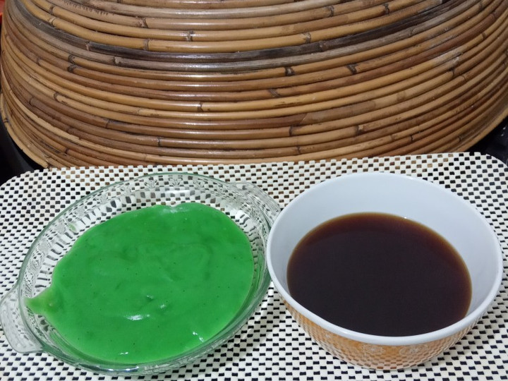 Langkah Mudah untuk Membuat Bubur Sumsum Tepung Ketan Putih(Rasa Pandan Pisang Kepok Gembor) yang Lezat