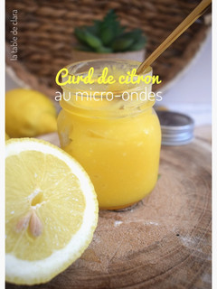 Une photo de Curd de citron au micro-ondes