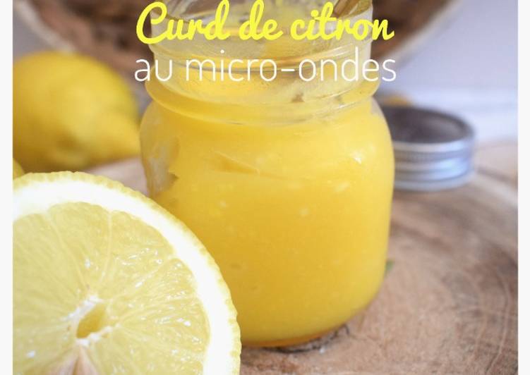 Comment Servir Curd de citron au micro-ondes